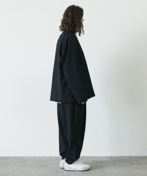 VU ヴウ no collar jacket vu-s23-j17[BLACK]_