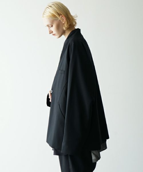 VU.ヴウ.no collar jacket vu-s23-j17[BLACK]_