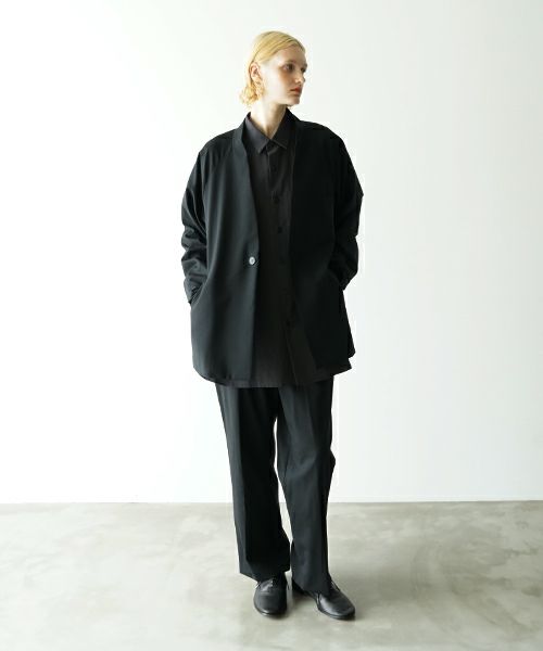 VU.ヴウ.no collar jacket vu-s23-j17[BLACK]_