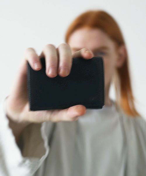 VU PRODUCT.ヴウプロダクト.vu-product-B12[BLACK].leather mini wallet