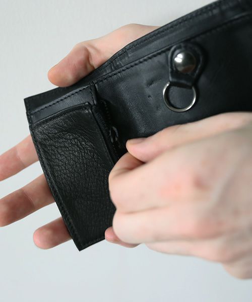 VU PRODUCT.ヴウプロダクト.vu-product-B12[BLACK].leather mini wallet