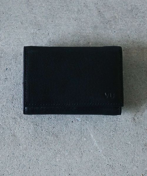 VU PRODUCT.ヴウプロダクト.vu-product-B12[BLACK].leather mini wallet