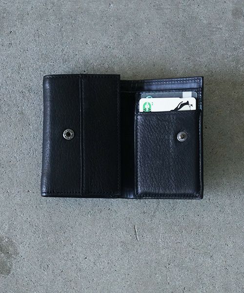 VU PRODUCT.ヴウプロダクト.vu-product-B12[BLACK].leather mini wallet