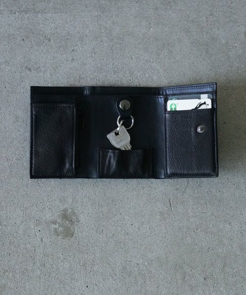 VU PRODUCT.ヴウプロダクト.vu-product-B12[BLACK].leather mini wallet