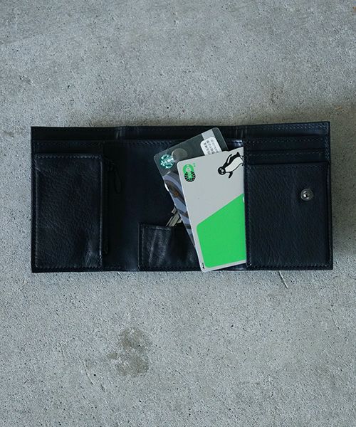 VU PRODUCT.ヴウプロダクト.vu-product-B12[BLACK].leather mini wallet