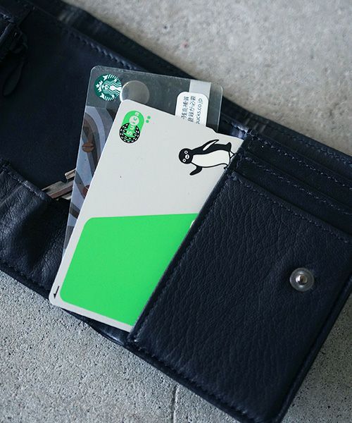 VU PRODUCT.ヴウプロダクト.vu-product-B12[BLACK].leather mini wallet