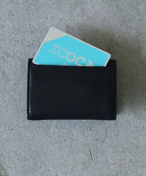 VU PRODUCT.ヴウプロダクト.vu-product-B12[BLACK].leather mini wallet