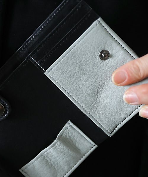 VU PRODUCT<br>ヴウプロダクト vu-product-B12[GREEN GRAY] deer leather mini wallet　鹿革ミニ財布