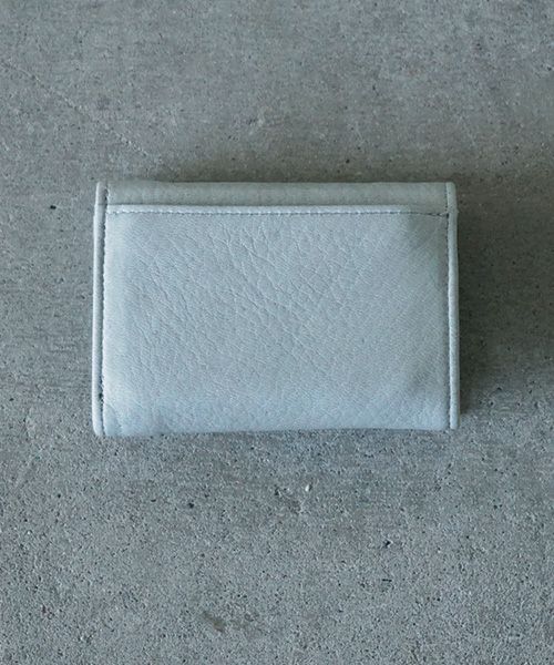 VU PRODUCT<br>ヴウプロダクト vu-product-B12[GREEN GRAY] deer leather mini wallet　鹿革ミニ財布
