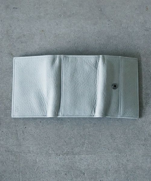 VU PRODUCT<br>ヴウプロダクト vu-product-B12[GREEN GRAY] deer leather mini wallet　鹿革ミニ財布