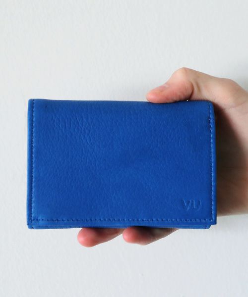 VU PRODUCT ヴウプロダクト vu-product-B12[BLUE] deer leather mini wallet 鹿革ミニ財布