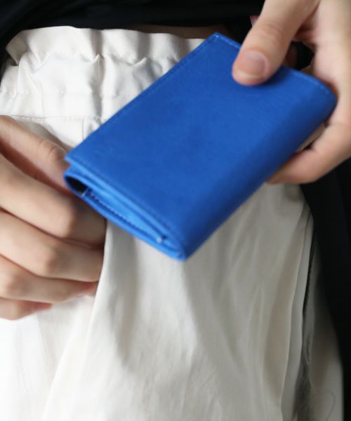 VU PRODUCT ヴウプロダクト vu-product-B12[BLUE] deer leather mini wallet 鹿革ミニ財布