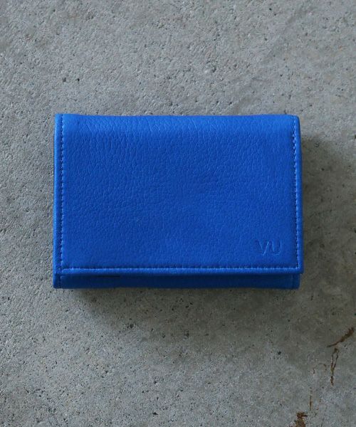 VU PRODUCT ヴウプロダクト vu-product-B12[BLUE] deer leather mini wallet 鹿革ミニ財布