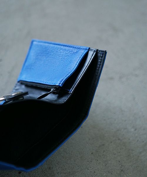 VU PRODUCT ヴウプロダクト vu-product-B12[BLUE] deer leather mini wallet 鹿革ミニ財布