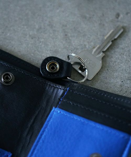 VU PRODUCT ヴウプロダクト vu-product-B12[BLUE] deer leather mini wallet 鹿革ミニ財布