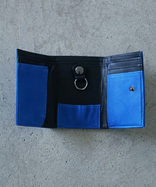 VU PRODUCT ヴウプロダクト vu-product-B12[BLUE] deer leather mini wallet 鹿革ミニ財布