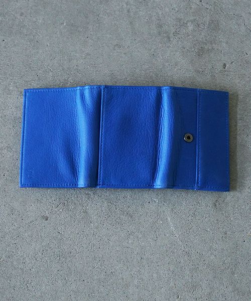 VU PRODUCT ヴウプロダクト vu-product-B12[BLUE] deer leather mini wallet 鹿革ミニ財布