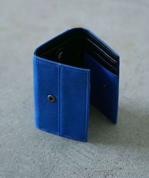 VU PRODUCT ヴウプロダクト vu-product-B12[BLUE] deer leather mini wallet 鹿革ミニ財布