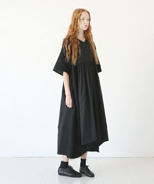 Mochi モチ Jacquard dress [black]