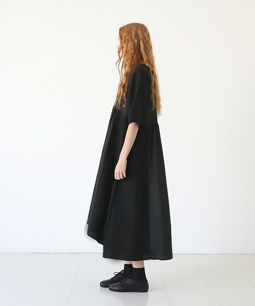Mochi.モチ.Jacquard dress [black]