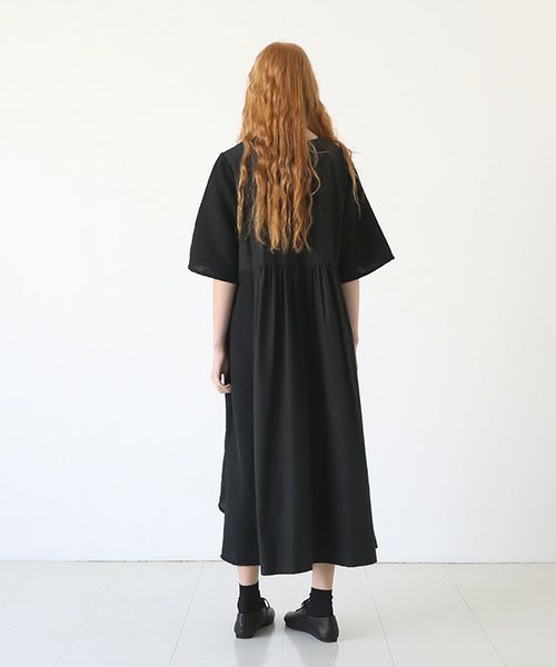 Mochi.モチ.Jacquard dress [black]