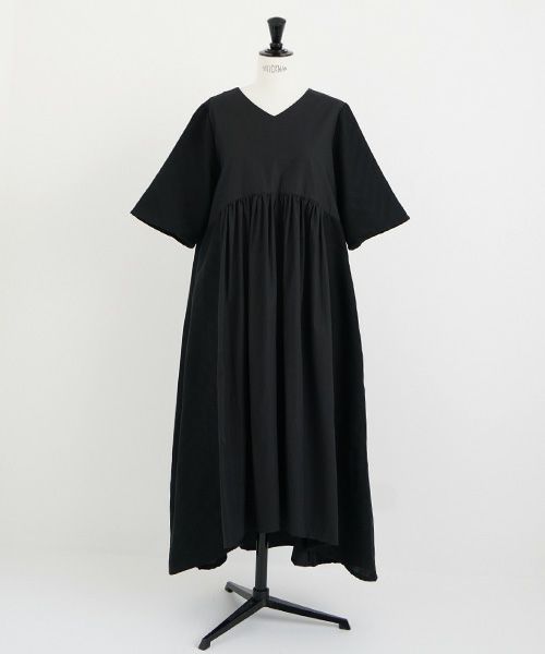 Mochi.モチ.Jacquard dress [black]