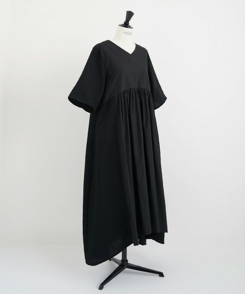 Mochi.モチ.Jacquard dress [black]