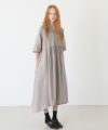 Mochi.モチ.Jacquard dress [greige]