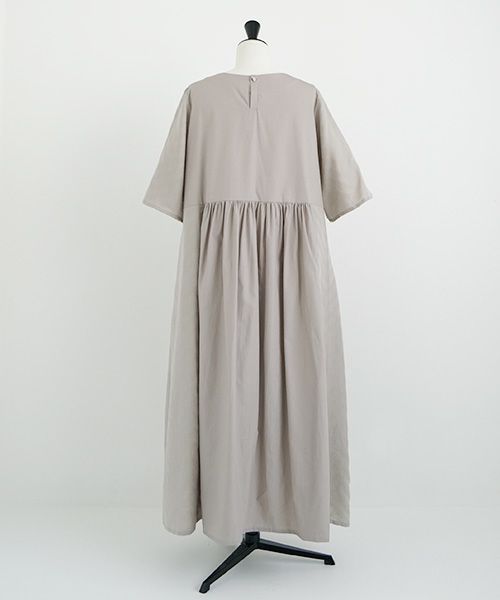 Mochi.モチ.Jacquard dress [greige]