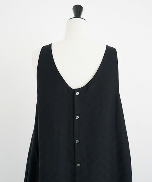 Mochi.モチ.tent line Jacquard dress [black]