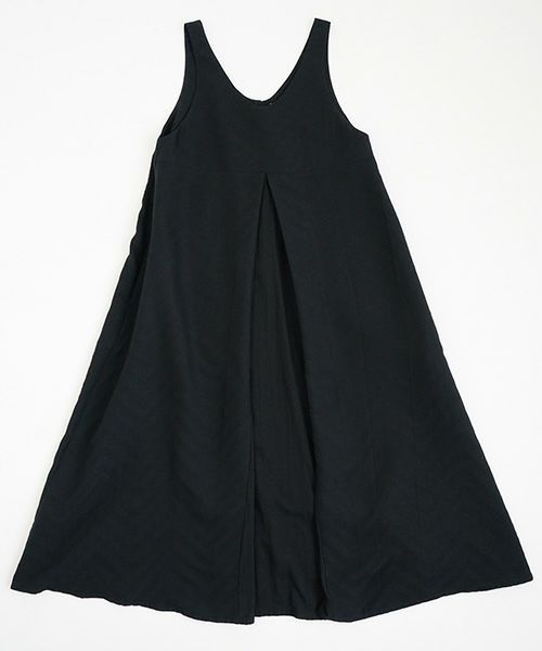 Mochi.モチ.tent line Jacquard dress [black]