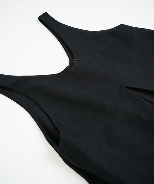 Mochi.モチ.tent line Jacquard dress [black]