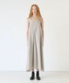 Mochi.モチ.tent line Jacquard dress [greige]