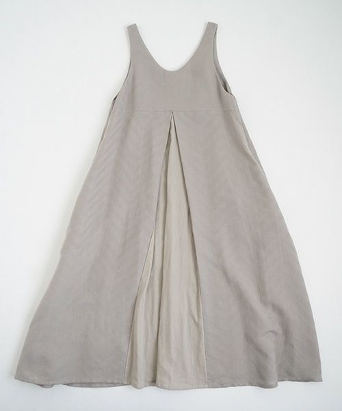 Mochi.モチ.tent line Jacquard dress [greige]