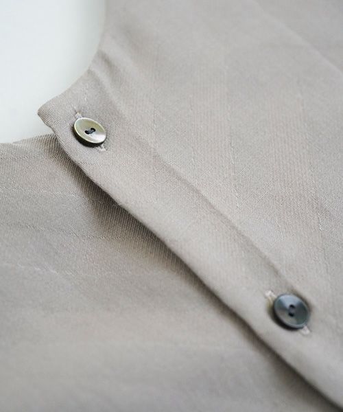 Mochi.モチ.tent line Jacquard dress [greige]