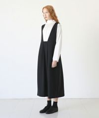 Mochi<br>モチ<br>jumper tuck skirt [black]<br>ジャンパータックスカート