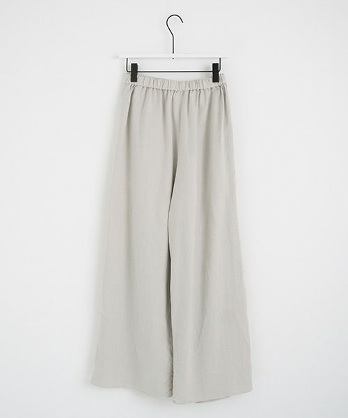 Mochi.モチ.asymmetry wide pants [natural]