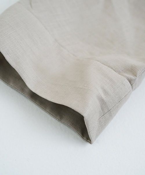 Mochi.モチ.sailor linen dress [natural]