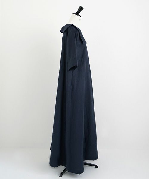 Mochi.モチ.sailor linen dress [navy/・1]