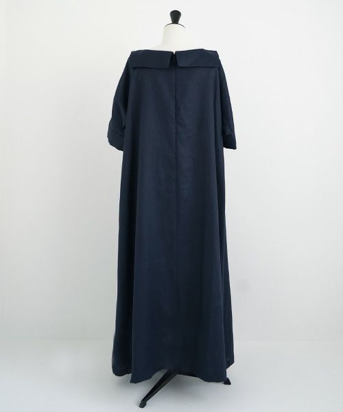 Mochi.モチ.sailor linen dress [navy/・1]