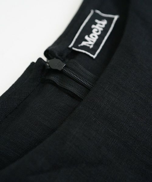 Mochi.モチ.sailor linen dress [black/sa]