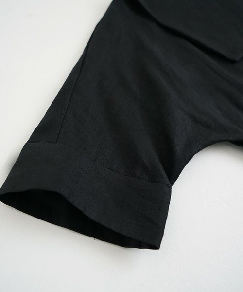 Mochi.モチ.sailor linen dress [black/sa]