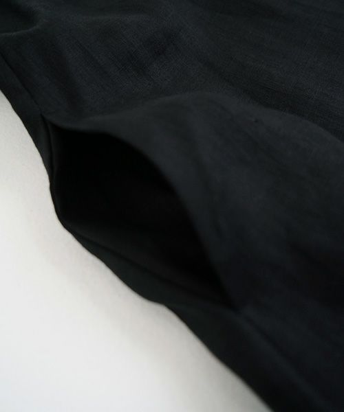 Mochi.モチ.sailor linen dress [black/sa]