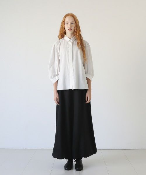 Mochi.モチ.organic cotton blouse [off white]