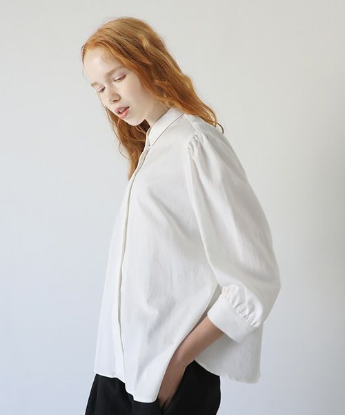Mochi.モチ.organic cotton blouse [off white]