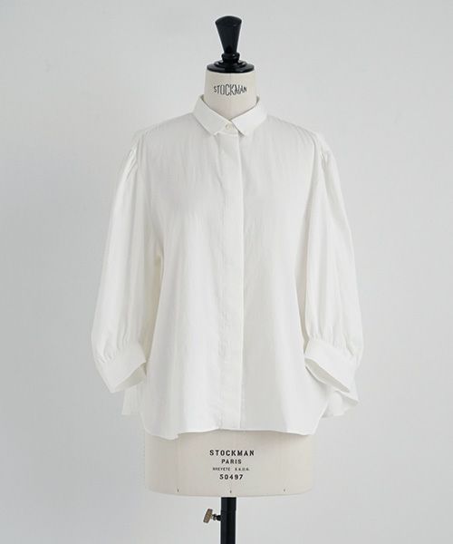 Mochi.モチ.organic cotton blouse [off white]