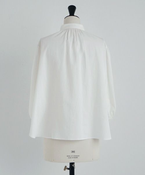 Mochi.モチ.organic cotton blouse [off white]
