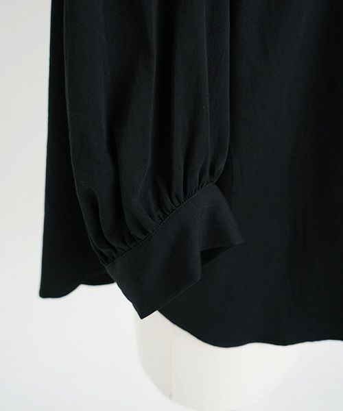 Mochi.モチ.organic cotton blouse [black/sa]