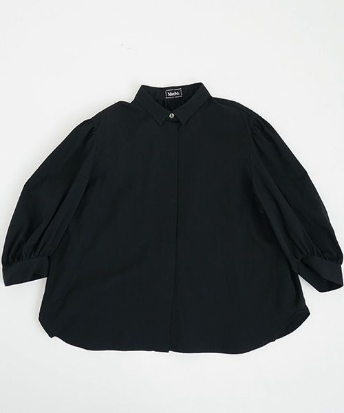 Mochi.モチ.organic cotton blouse [black/sa]