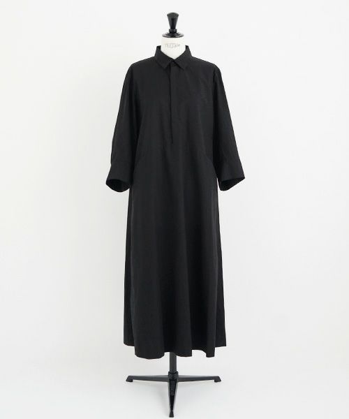 Mochi.モチ.puff sleeve dress [black]